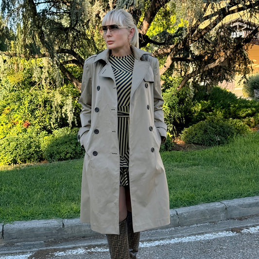 Бежов дамски шлифер AGGATA