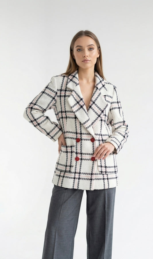 Дамско сако на каре AGGATA