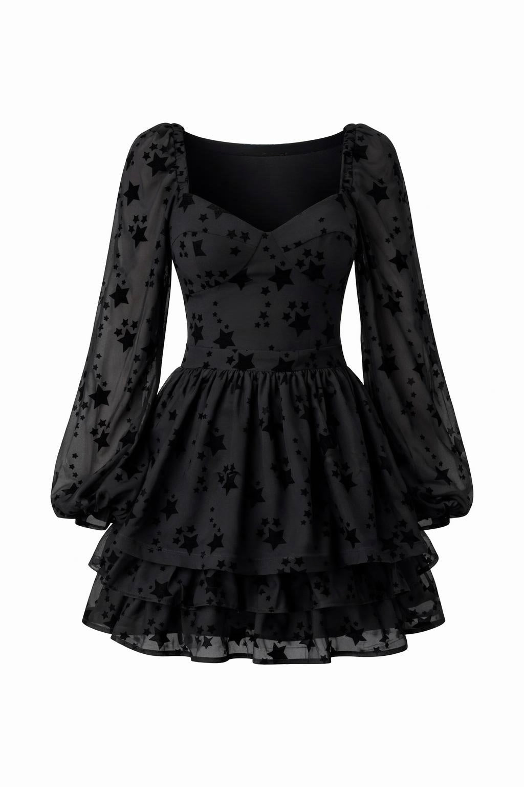 Дамска черна рокля AGGATA