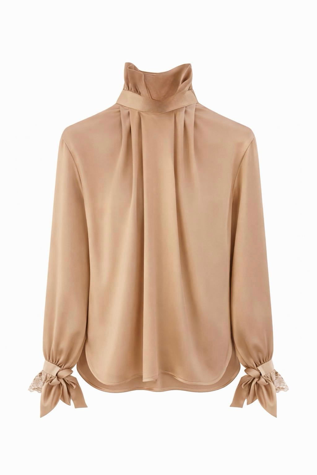 Дамска светло кафява риза AGGATA