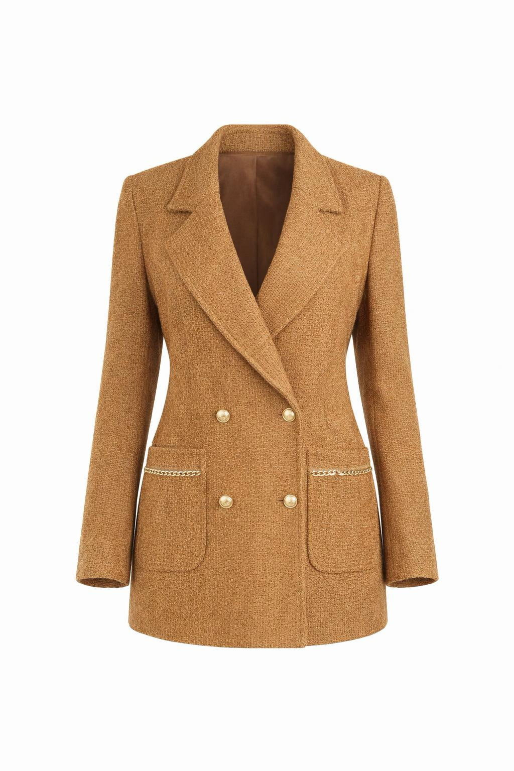 Елегантно бежово сако от букле AGGATA